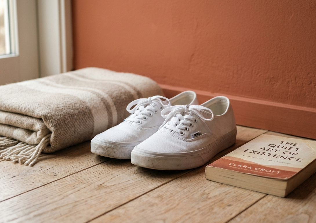 Маратонки до дивана с книга — символ на баланса между почивка и активност